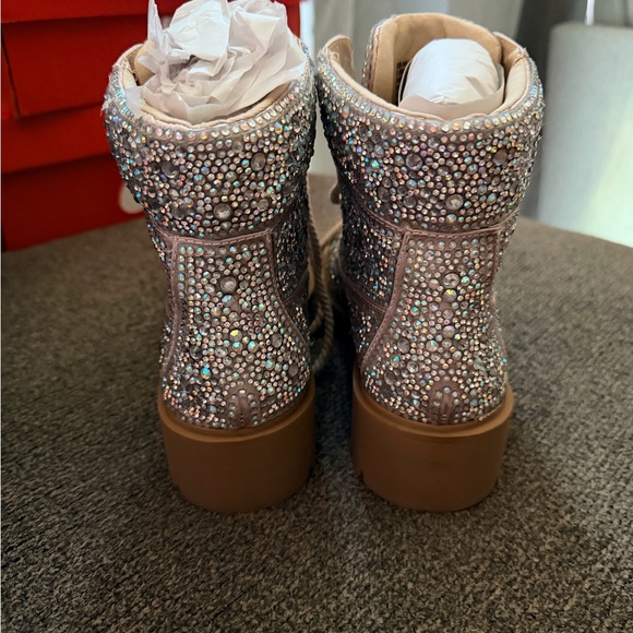 Betsey Johnson Rhinestone Boots 7.5 - Picture 3 of 5
